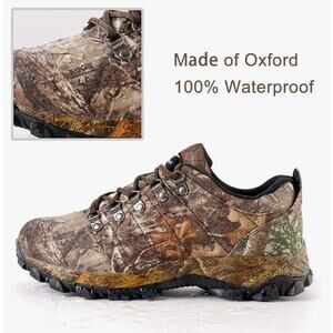 8 Fans Men's Waterproof Trekking Hiking & Hunting Shoes,Lightweight Camo Size 8